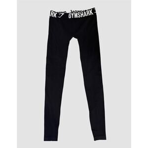 GYMSHARK Tights Womens Sm Black Seamless Low Rise Training Tights Gym Activewear